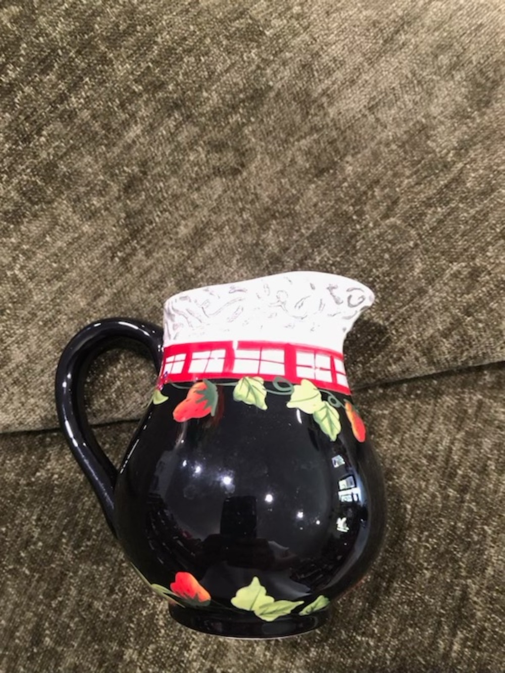 Vintage Bella Casa Rooster Creamer/ Syrup/ Milk Pitcher